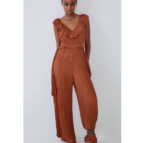 WRINKLED LOOK JUMPSUIT - Picture 5 of 7